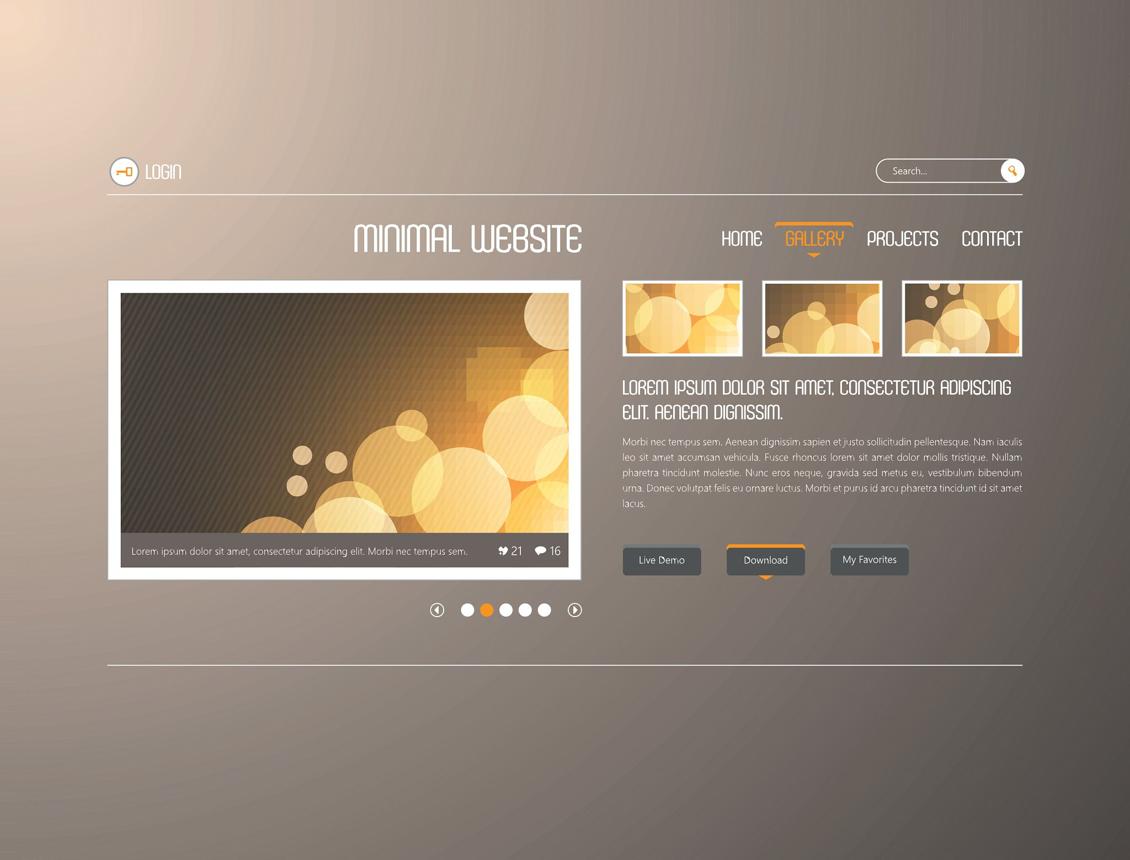 Creative Static Website Layout